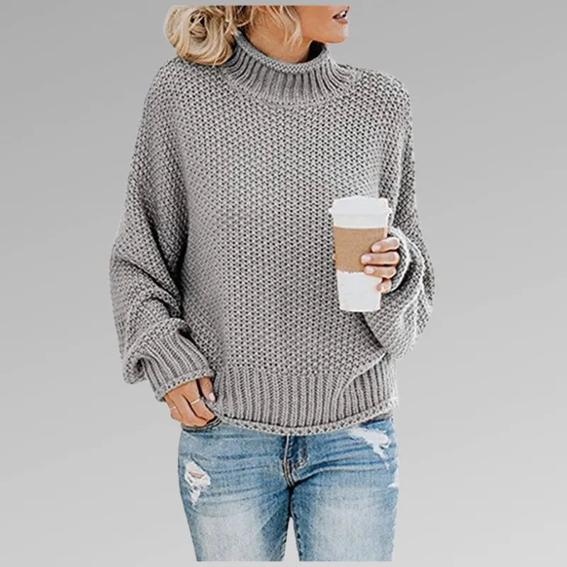 Women’s Chunky Ribbed Jumper with Long Sleeves
