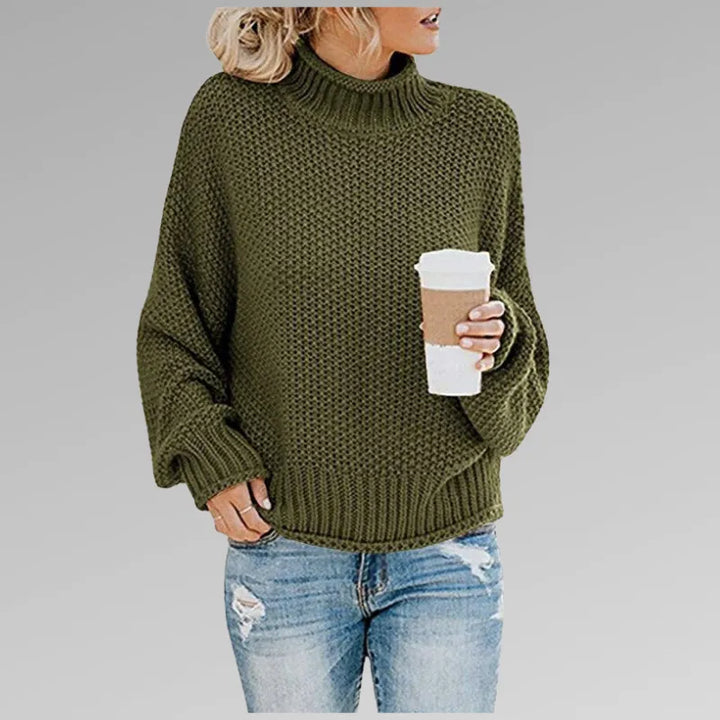 Women’s Chunky Ribbed Jumper with Long Sleeves