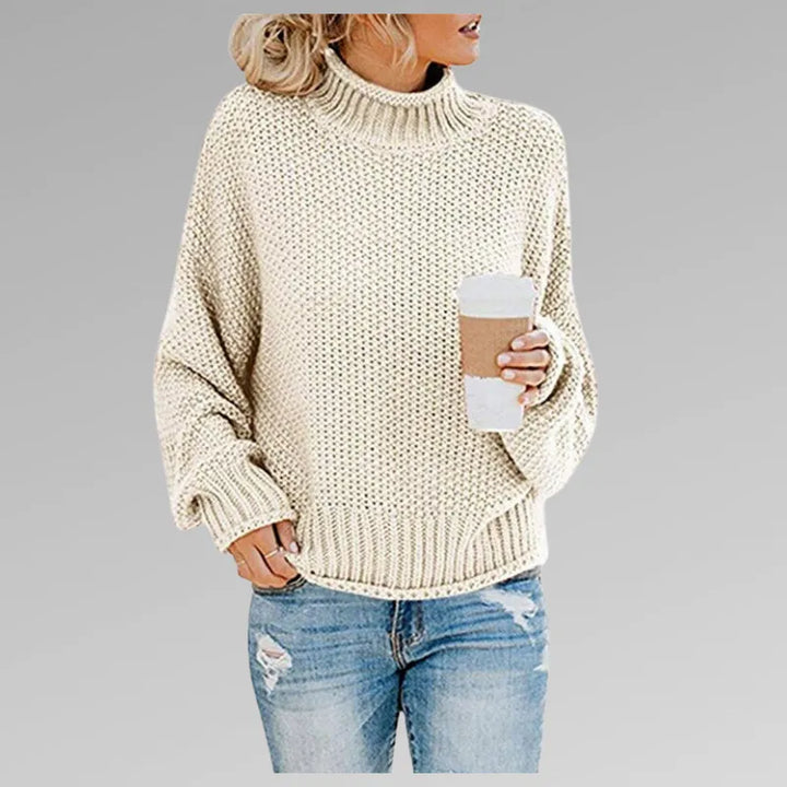Women’s Chunky Ribbed Jumper with Long Sleeves