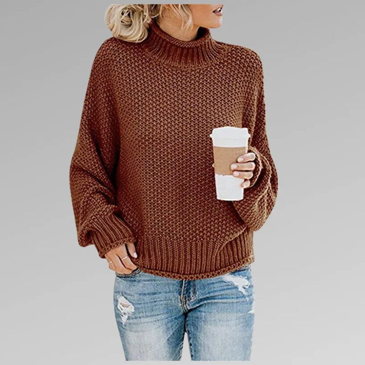 Women’s Chunky Ribbed Jumper with Long Sleeves