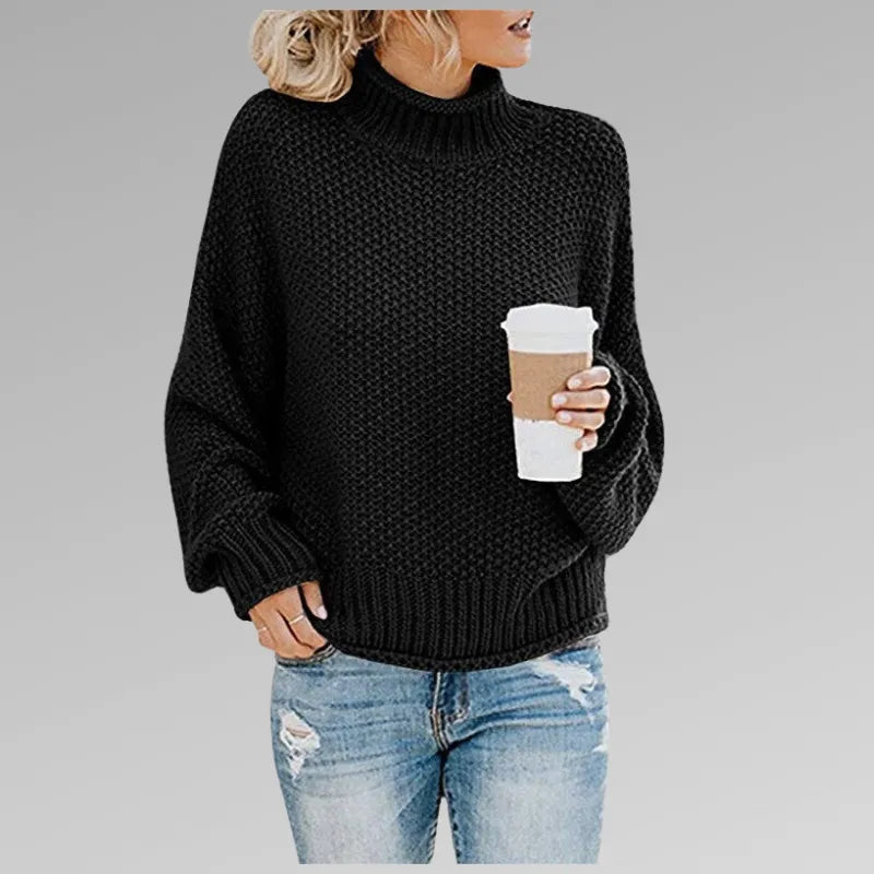 Women’s Chunky Ribbed Jumper with Long Sleeves