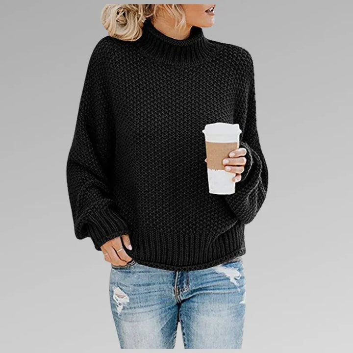 Women’s Chunky Ribbed Jumper with Long Sleeves