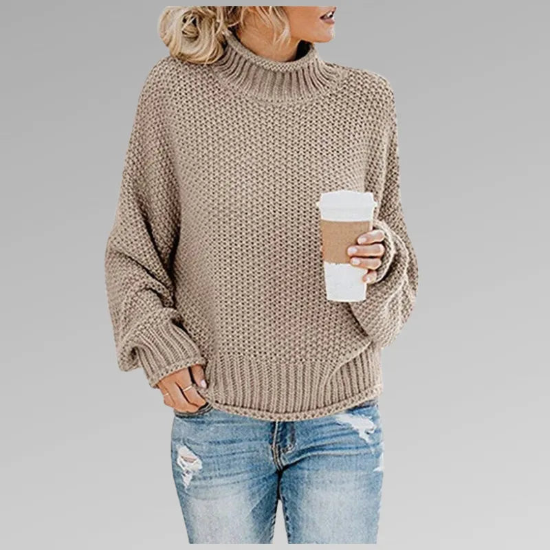 Women’s Chunky Ribbed Jumper with Long Sleeves
