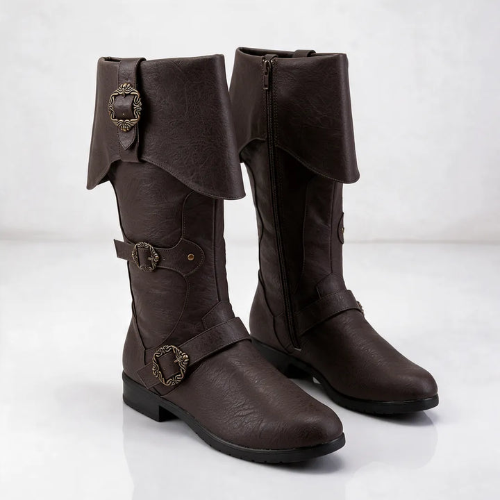 Women’s Comfy Flat Knee High Boots with Side Zip