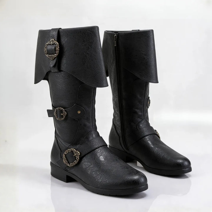 Women’s Comfy Flat Knee High Boots with Side Zip