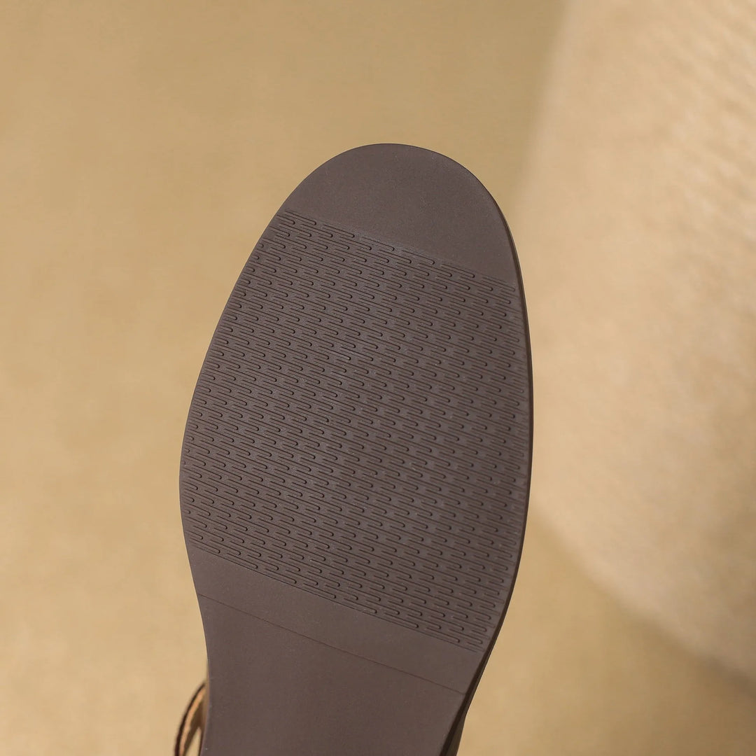 Women's Comfy Heeled Mary Jane Shoes with Adjustable Strap
