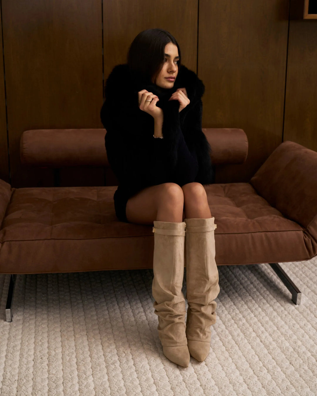 Women's Comfy Knee High Boots with Side Zip