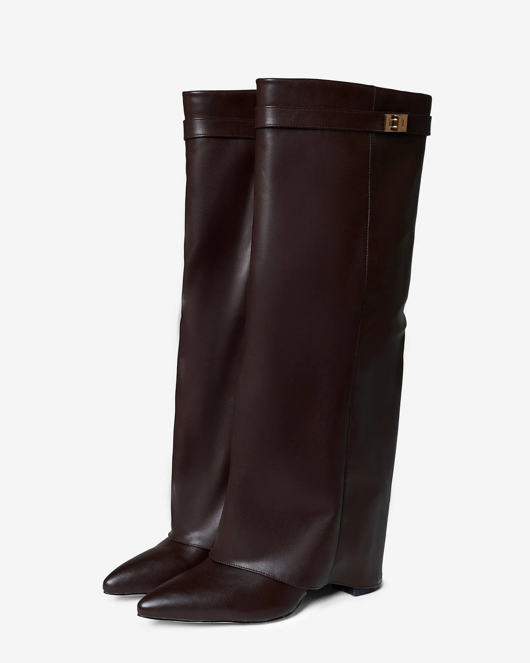 Women's Comfy Leather Knee High Boots with Side Zip