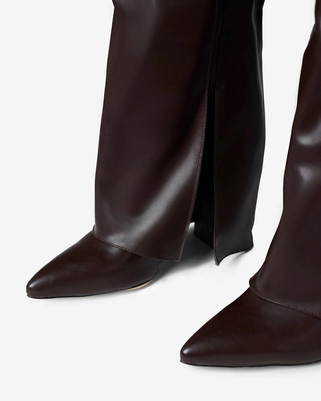 Women's Comfy Leather Knee High Boots with Side Zip