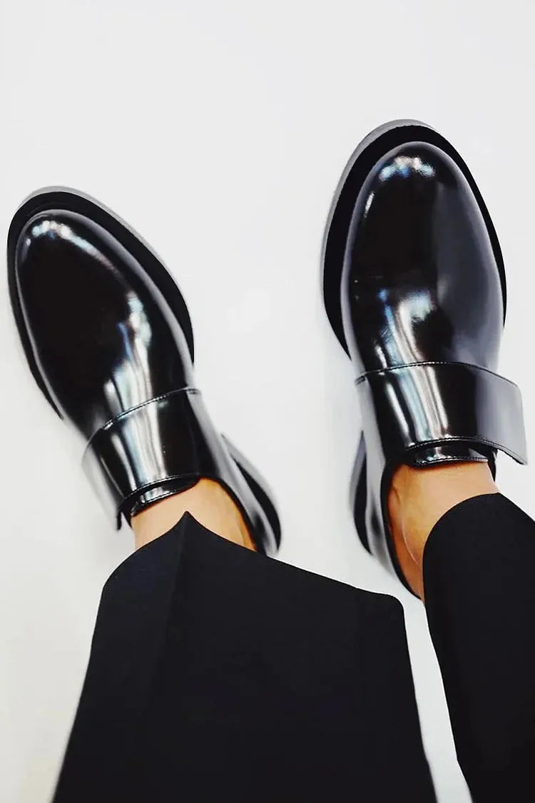 Women’s Comfy Soft Loafers with Strap Detail