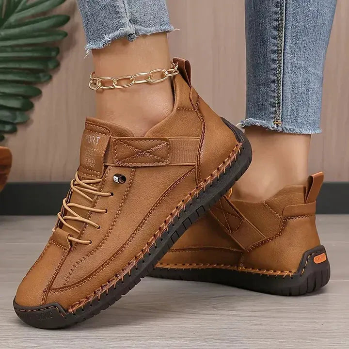 Women’s Comfy Wide Fit Shoes with Lace-Up Closure