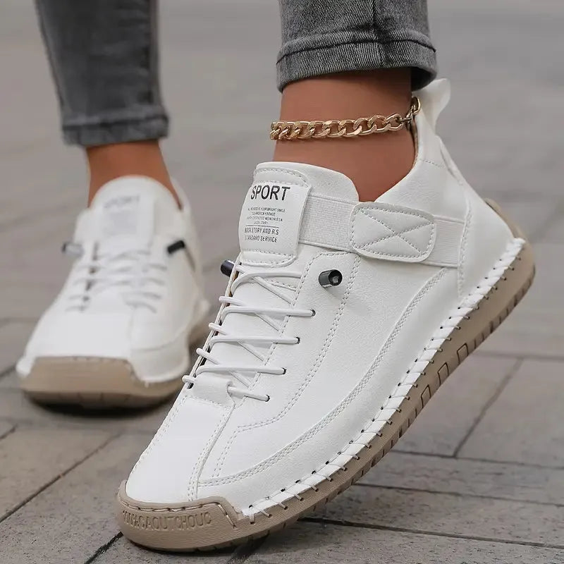 Women’s Comfy Wide Fit Shoes with Lace-Up Closure