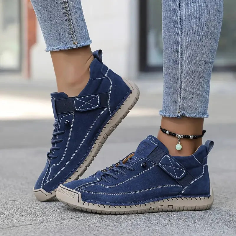Women’s Comfy Wide Fit Shoes with Lace-Up Closure