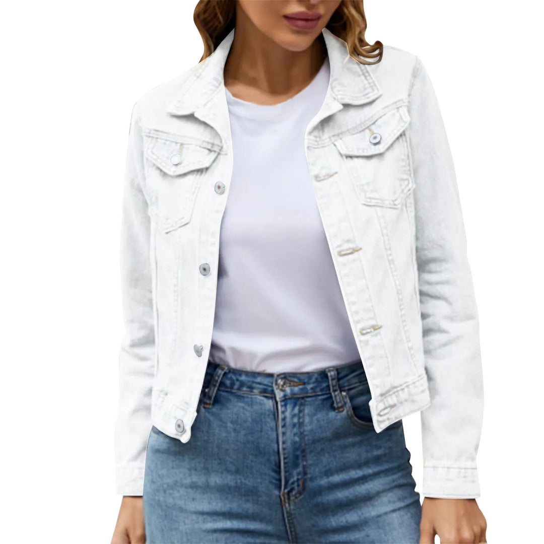 Women’s Fitted Casual Jacket with Button Closure