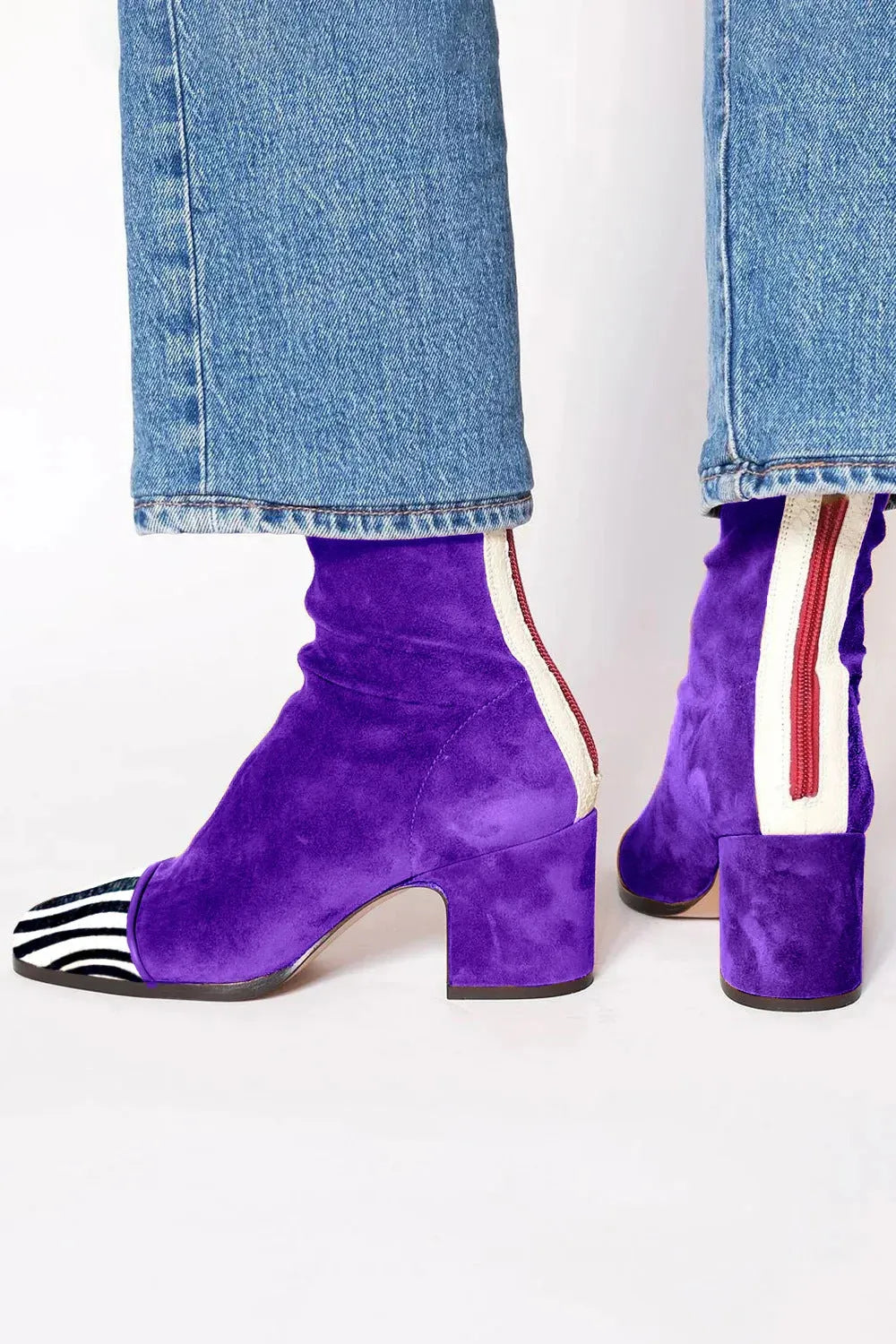 Women’s Heeled Ankle Boots with Square Toe