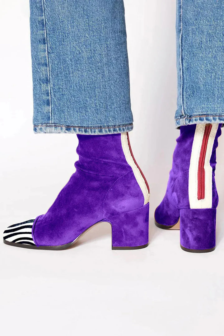 Women’s Heeled Ankle Boots with Square Toe