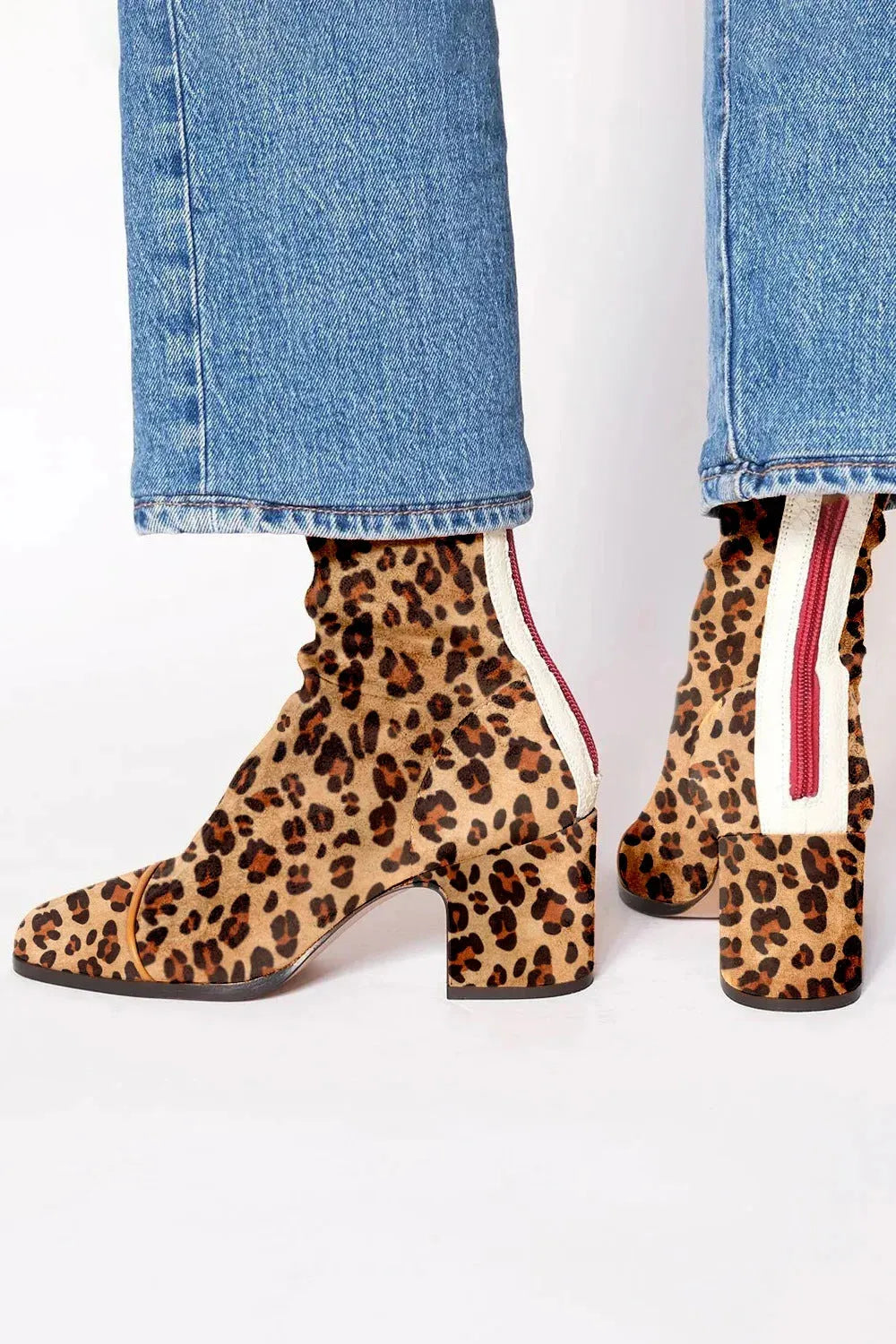 Women’s Heeled Ankle Boots with Square Toe