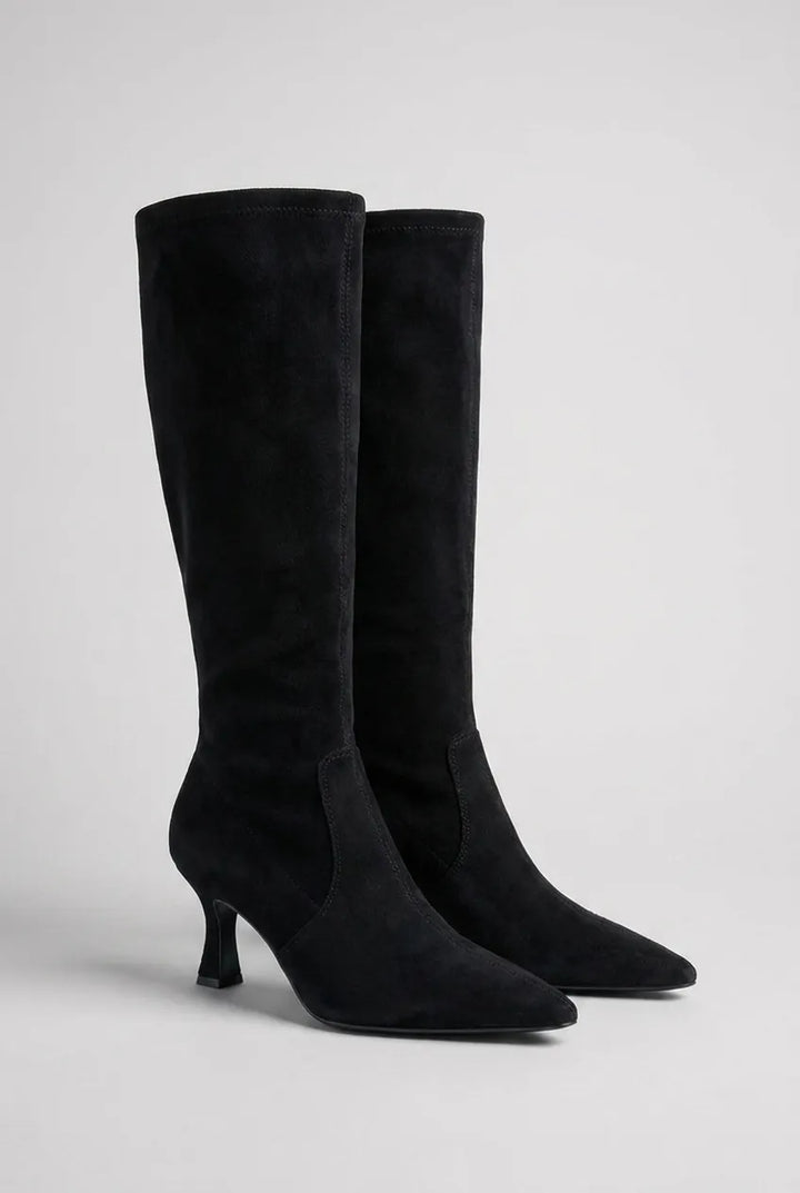 Women's Heeled Knee High Boots with Cushioned Insole