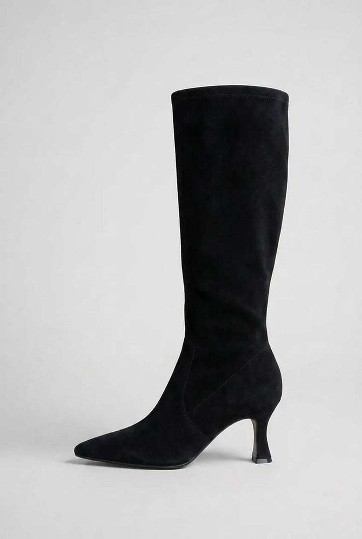 Women's Heeled Knee High Boots with Cushioned Insole