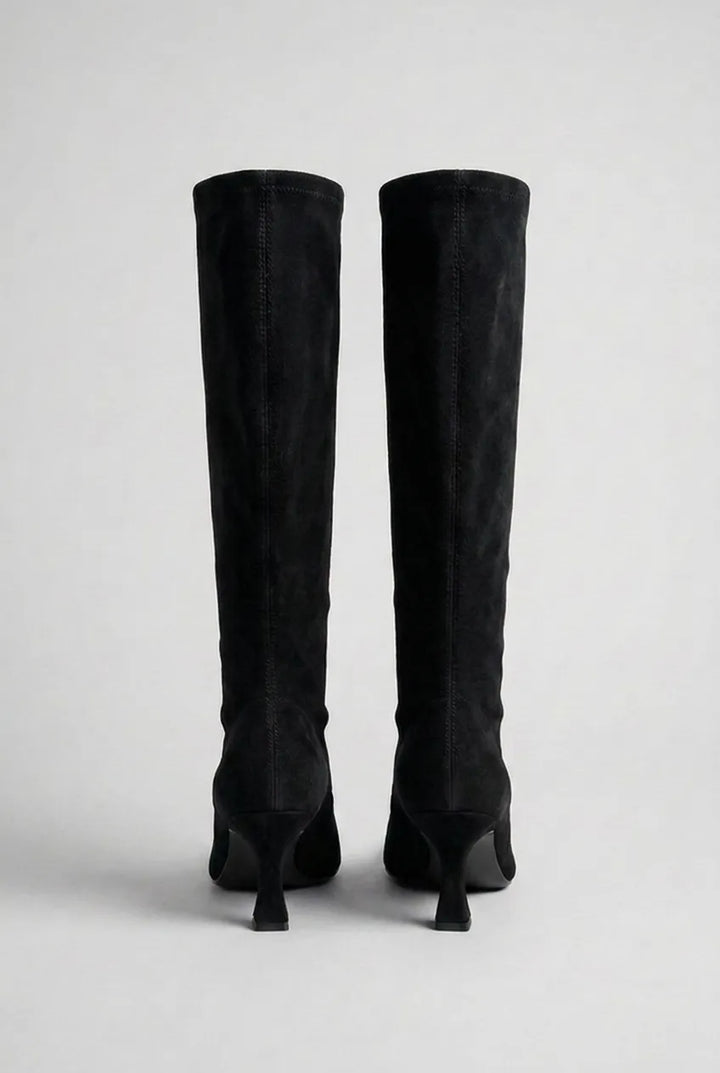 Women's Heeled Knee High Boots with Cushioned Insole