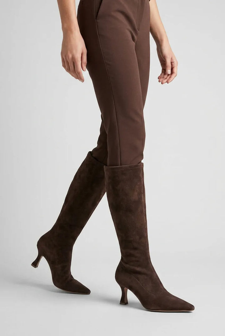 Women's Heeled Knee High Boots with Cushioned Insole