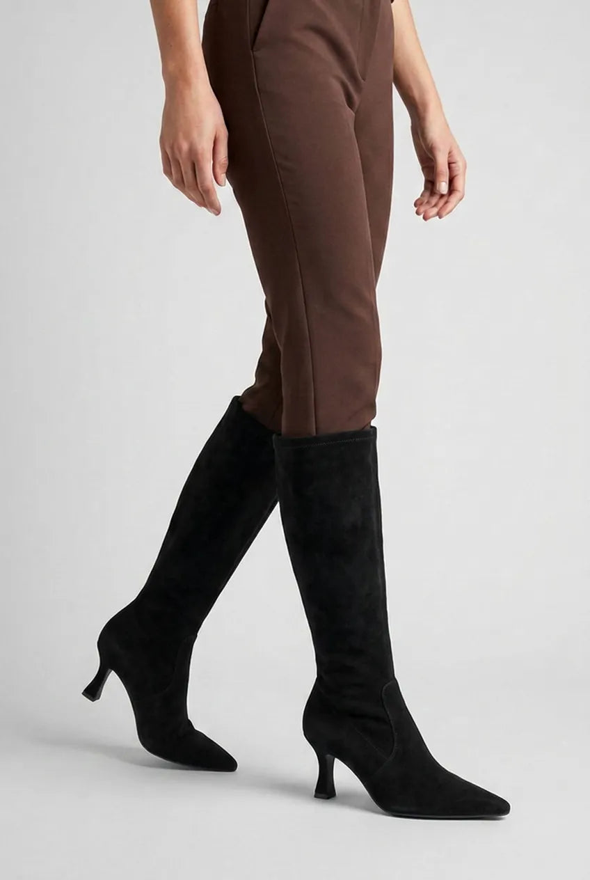 Women's Heeled Knee High Boots with Cushioned Insole