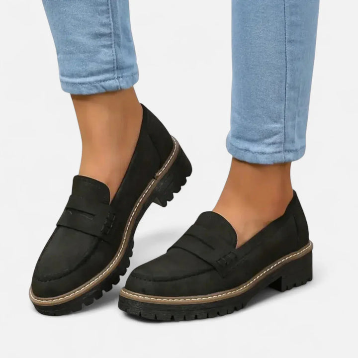 Women’s Heeled Soft Loafers with Arch Support