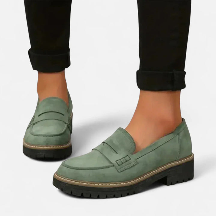 Women’s Heeled Soft Loafers with Arch Support