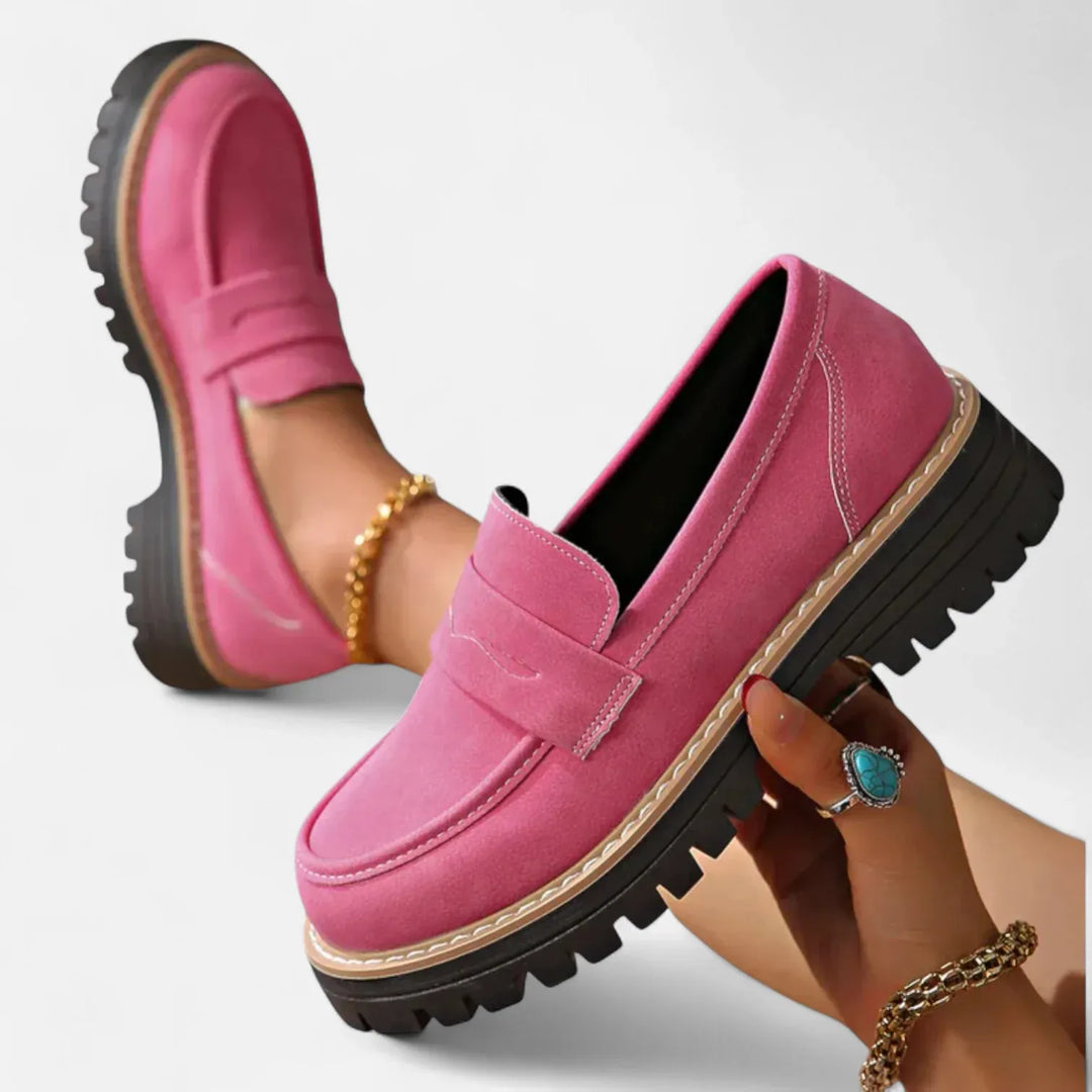 Women’s Heeled Soft Loafers with Arch Support