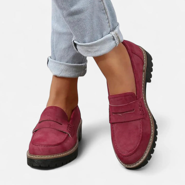 Women’s Heeled Soft Loafers with Arch Support