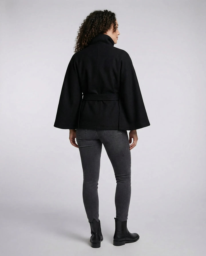 Women's Lightweight Oversized Jacket with Belted