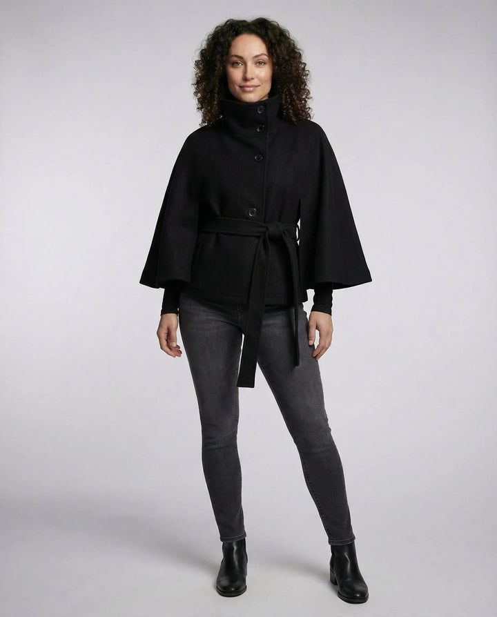 Women's Lightweight Oversized Jacket with Belted