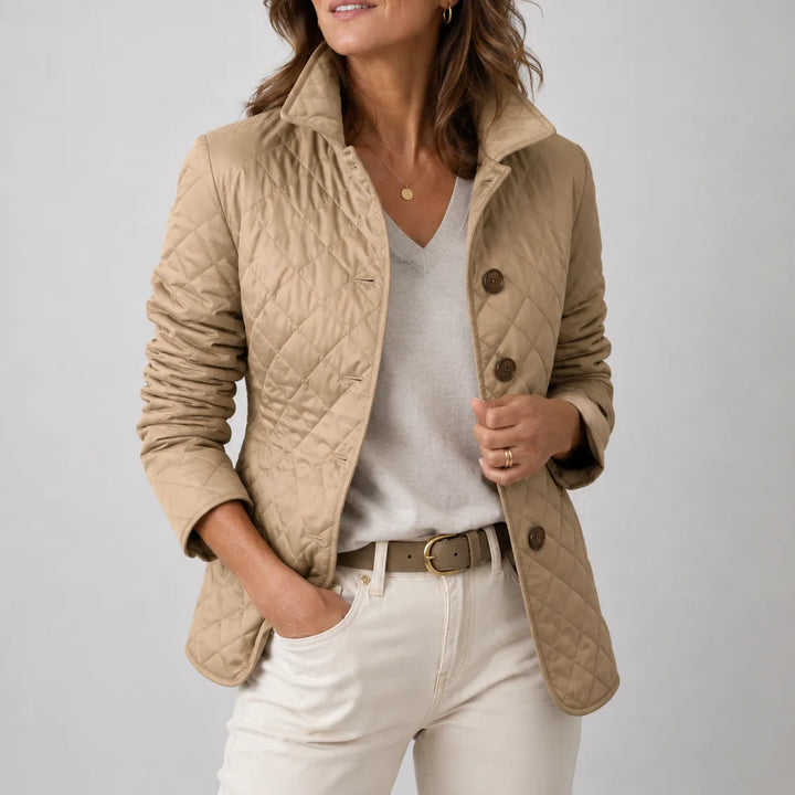 Women’s Lightweight Padded Jacket with Button Front