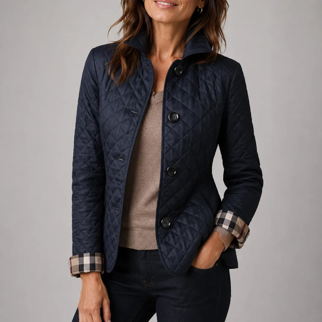 Women’s Lightweight Padded Jacket with Button Front