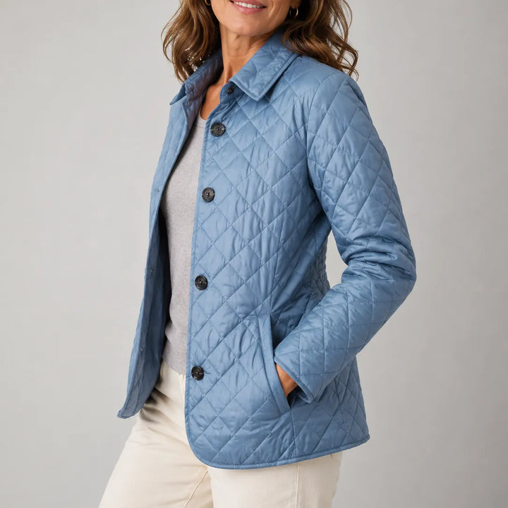 Women’s Lightweight Padded Jacket with Button Front