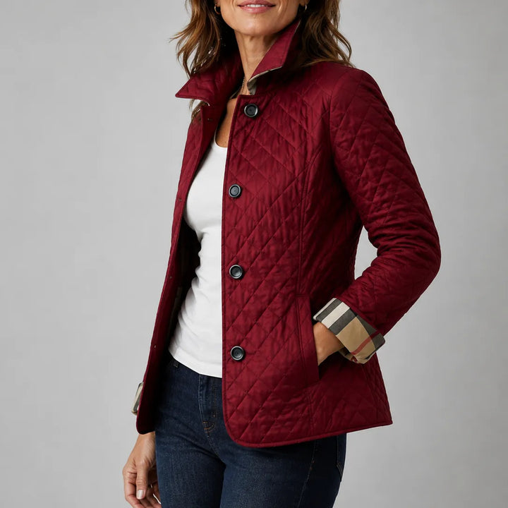 Women’s Lightweight Padded Jacket with Button Front