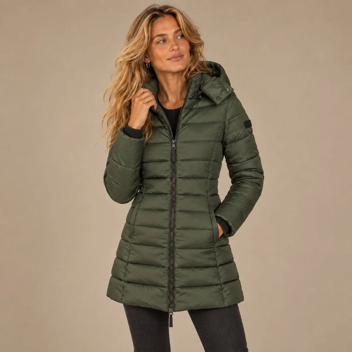 Women’s Lightweight Padded Winter Jacket with Hood