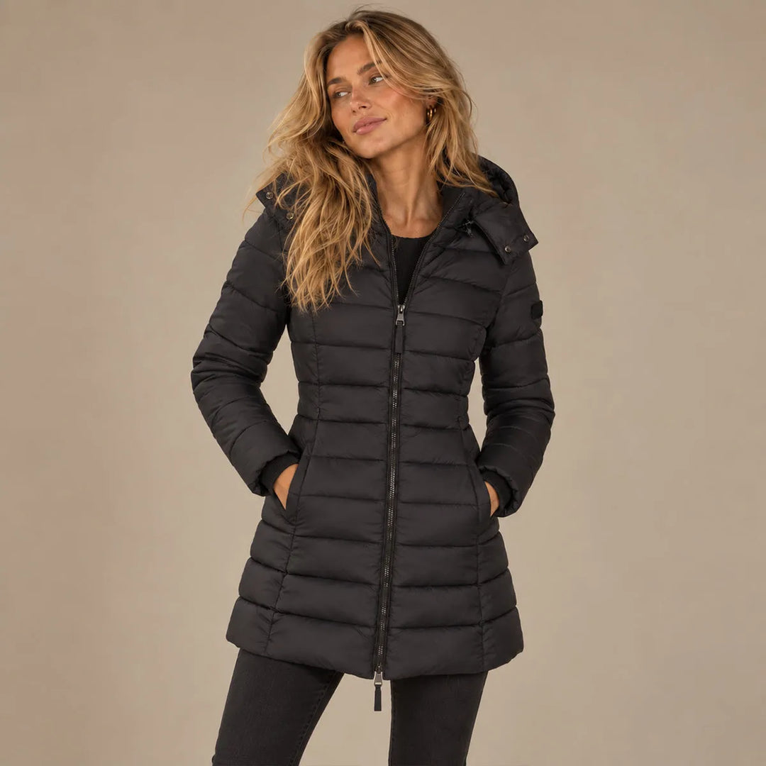 Women’s Lightweight Padded Winter Jacket with Hood