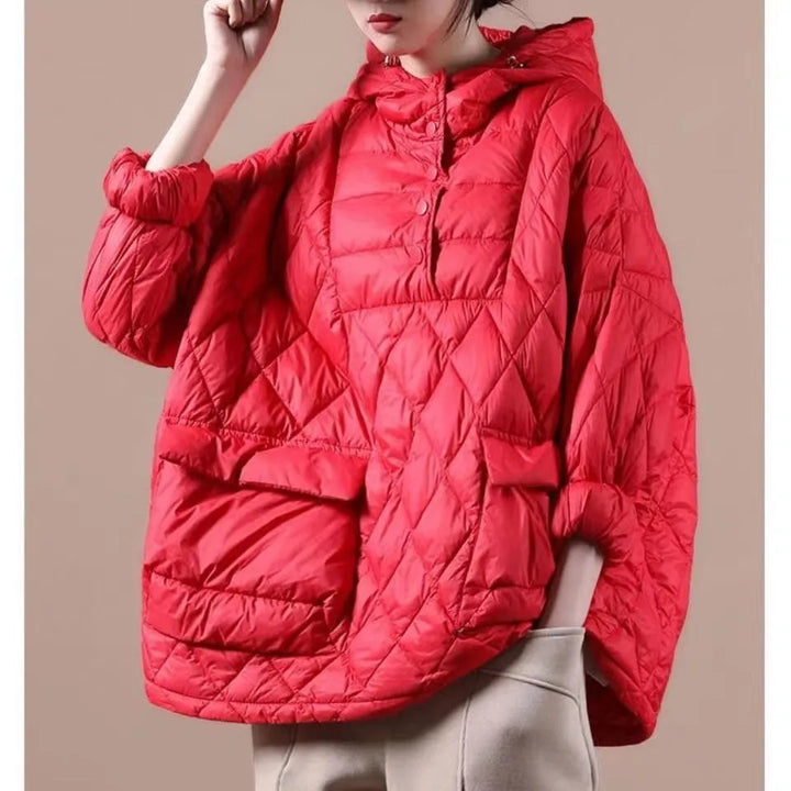 Women's Lightweight Puffer Winter Jacket with Hood