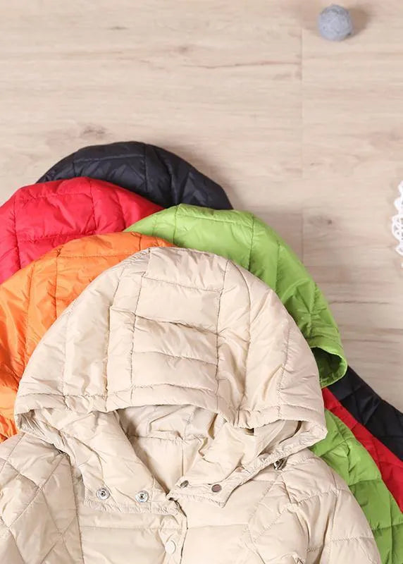 Women's Lightweight Puffer Winter Jacket with Hood