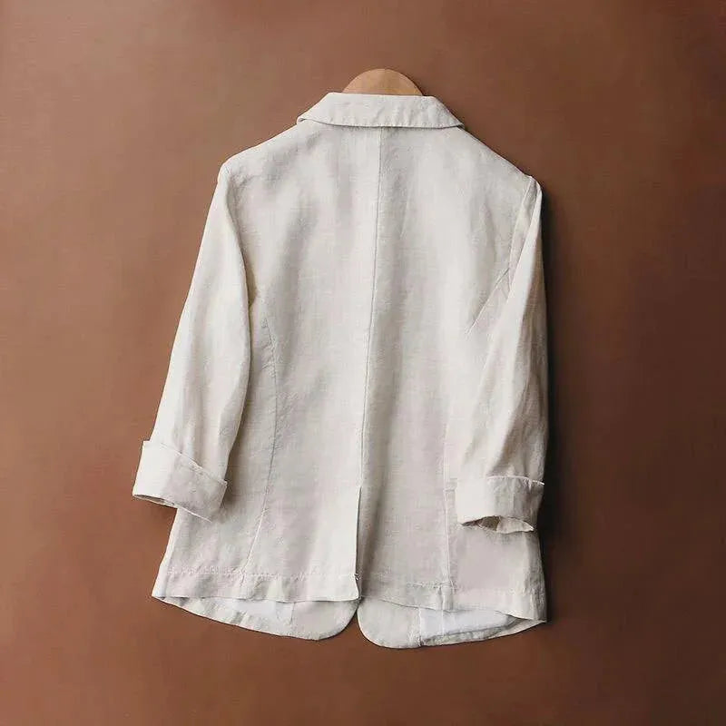 Women's Lightweight Summer Blazer with Button Closure