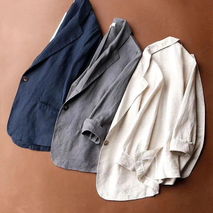Women's Lightweight Summer Blazer with Button Closure