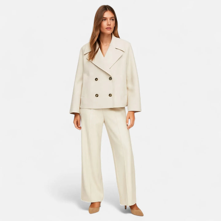 Women’s Lightweight Work Jacket with Double Breasted
