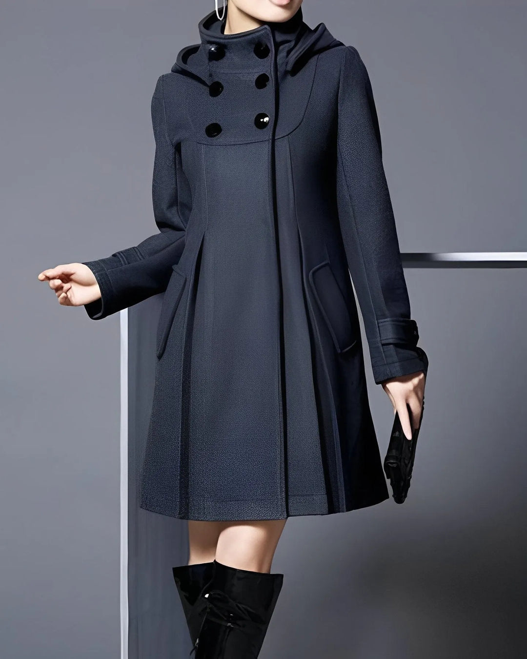 Women’s Long Casual Coat with Hood