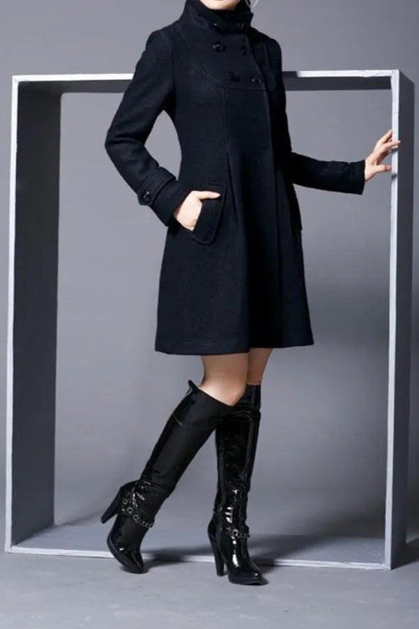 Women’s Long Casual Coat with Hood