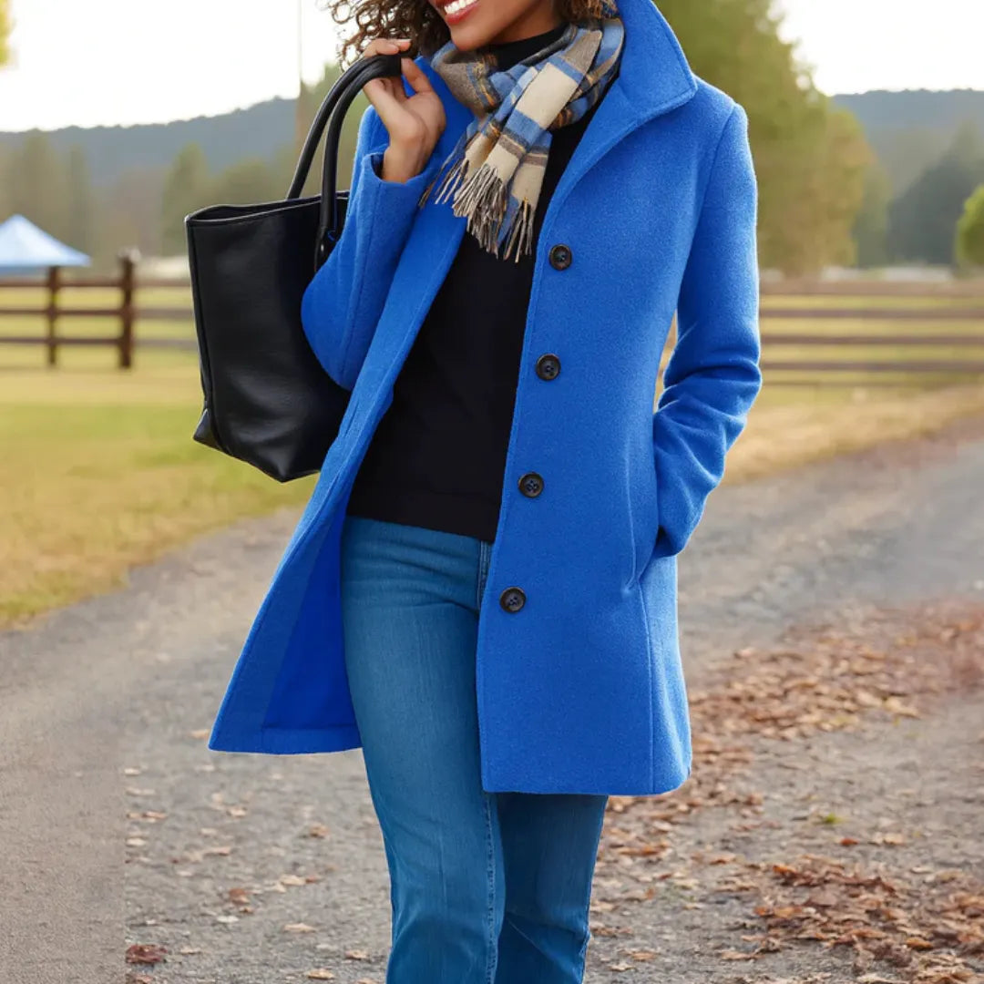 Women's Long Casual Coat with Pockets