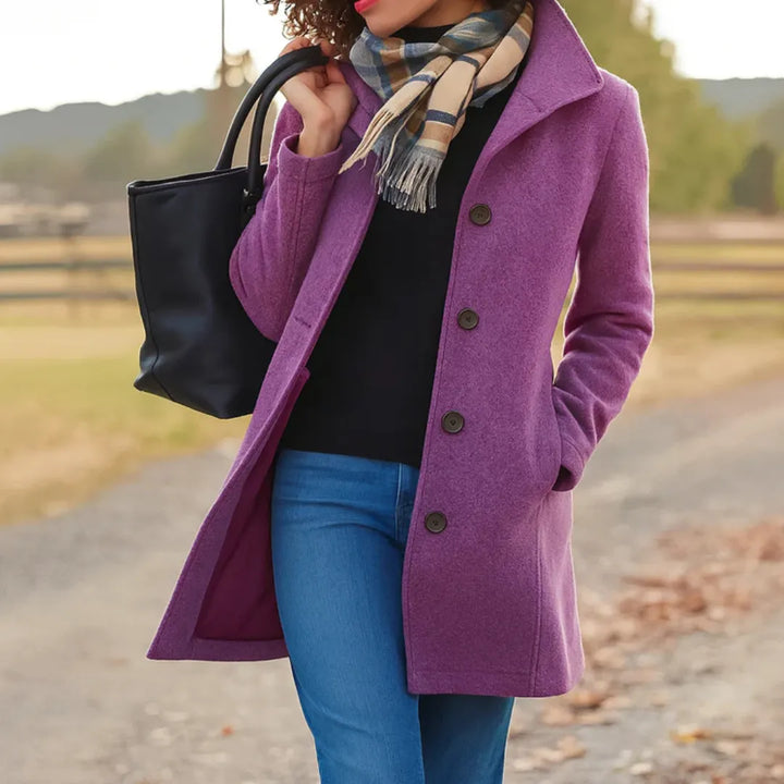 Women's Long Casual Coat with Pockets