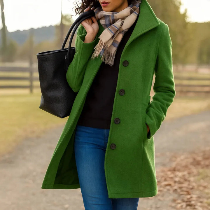 Women's Long Casual Coat with Pockets
