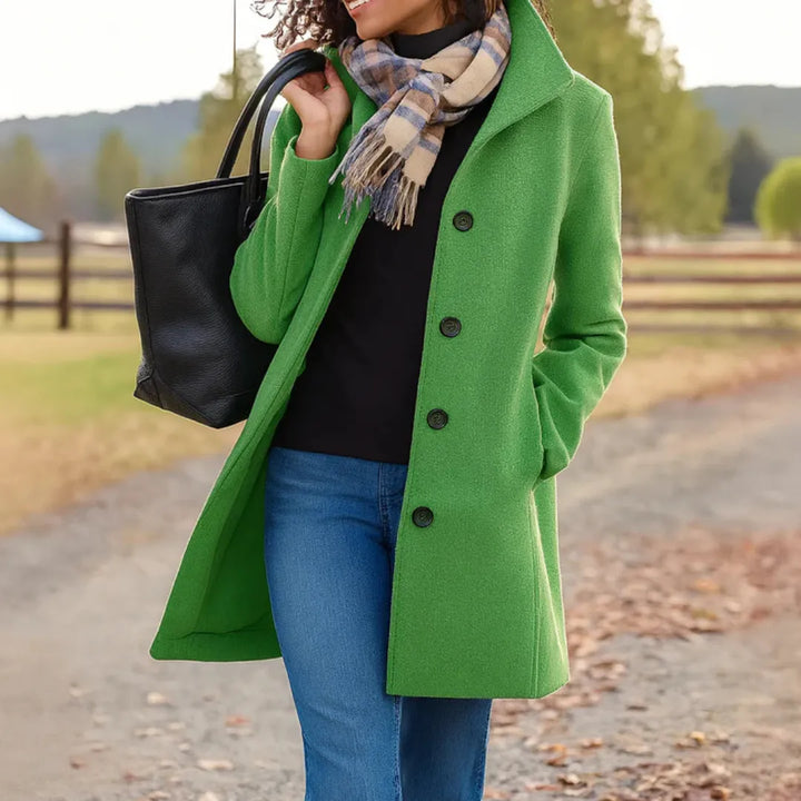 Women's Long Casual Coat with Pockets