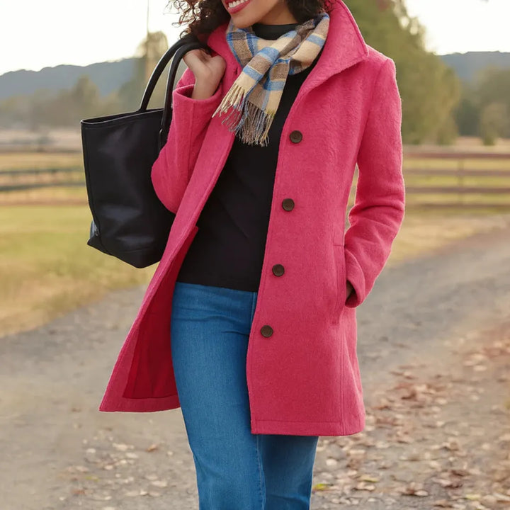 Women's Long Casual Coat with Pockets